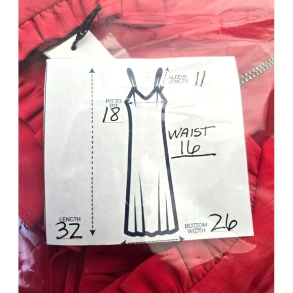 $330 Reg. Alice + Olivia Romper Red Skort Dress Size 12 - Picture 3 of 9